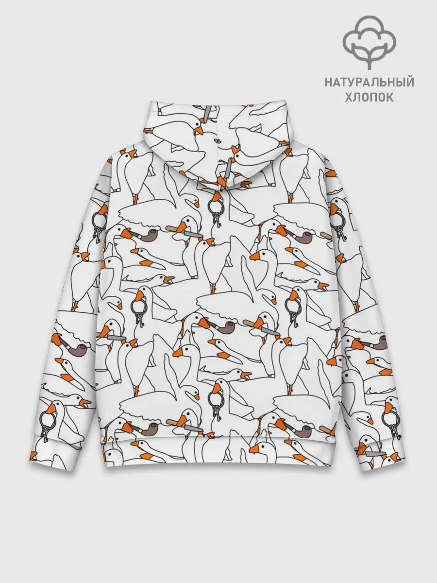 Худи мужской база хлопок / Злой гусь