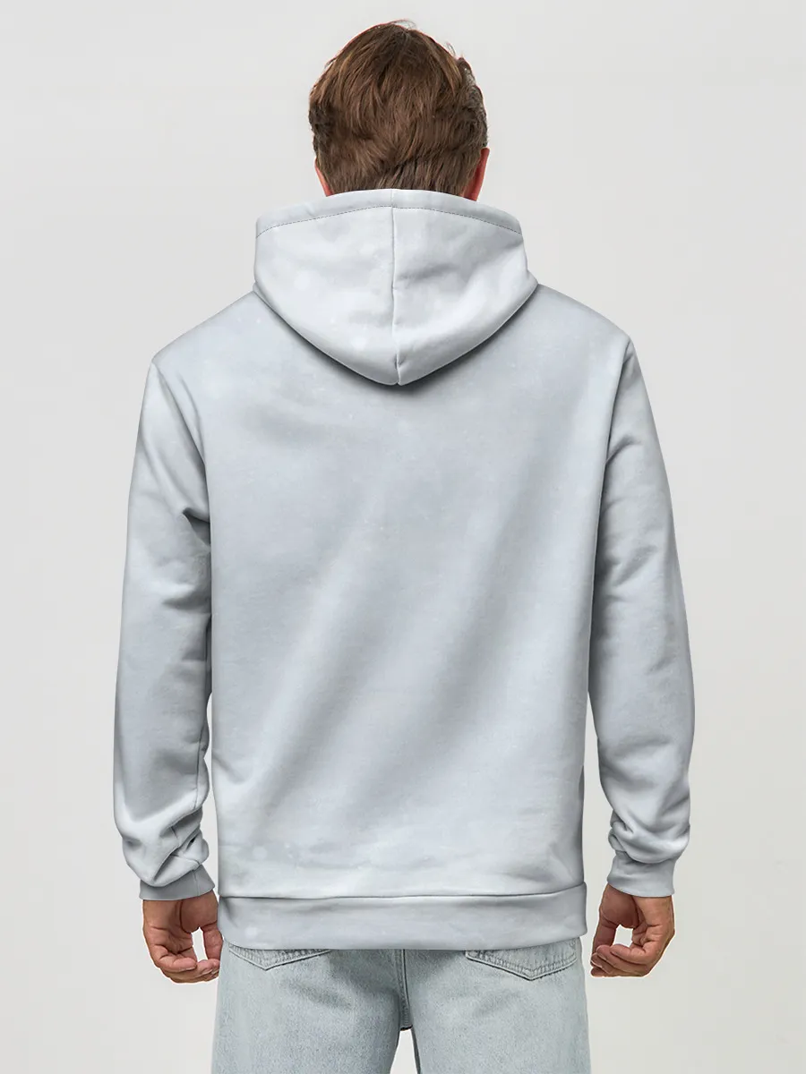 Худи мужской база хлопок / Зимняя лисичка