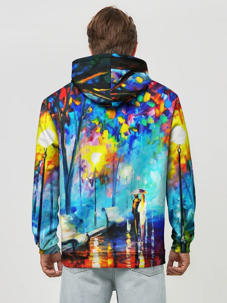 Худи мужской база хлопок / ВЕЧЕРНЯЯ ПРОГУЛКА