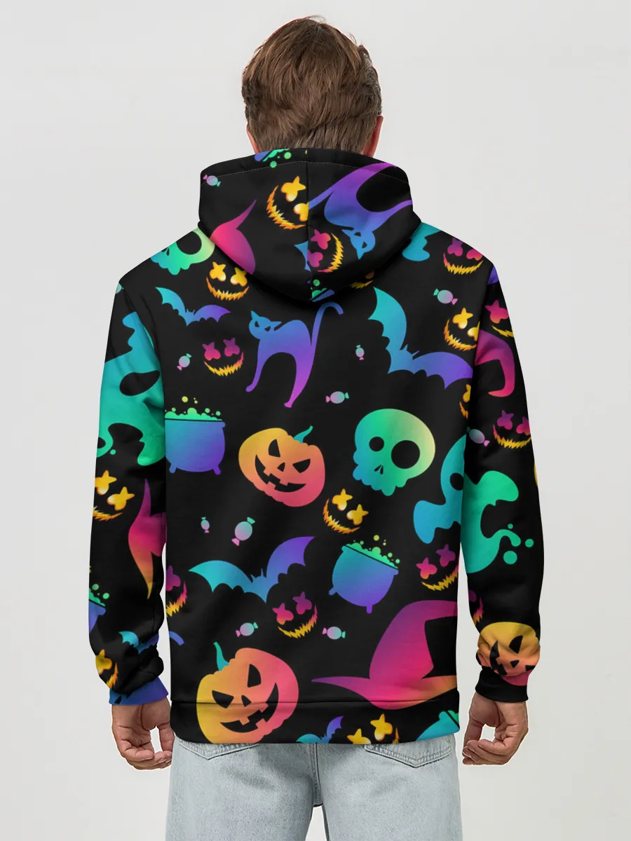 Худи мужской база хлопок / MARSHMELLO HALLOWEEN