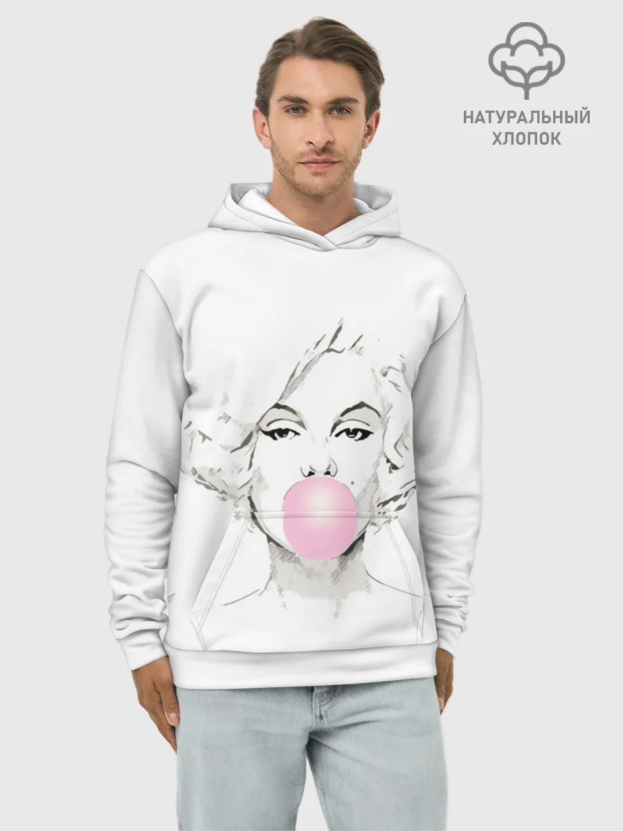 Худи мужской база хлопок / Мэрилин Монро