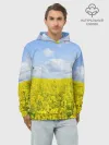 Худи мужской база хлопок / Рапсовое поле
