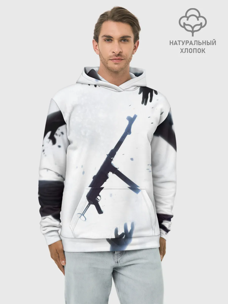 Худи мужской база хлопок / Бателфилд МП 40