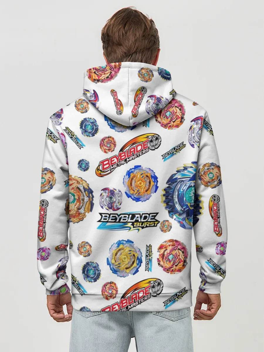 Худи мужской база хлопок / Бейблэйд паттерн