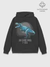 Худи мужской база хлопок / Dinosaur t-rex