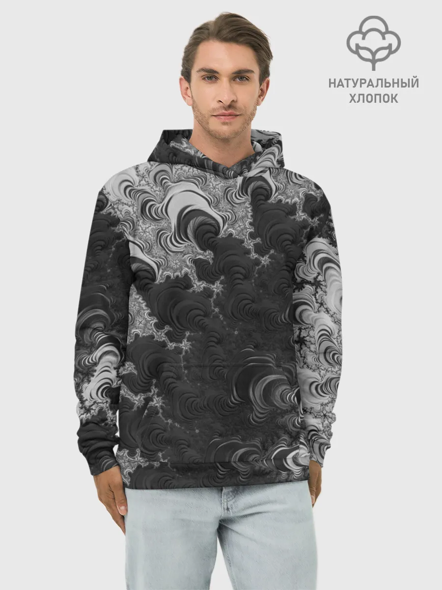 Худи мужской база хлопок / Абстракция