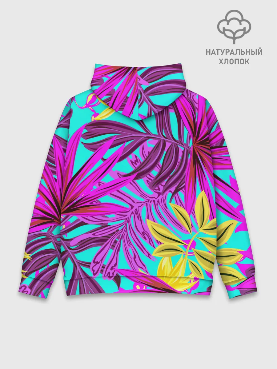 Худи мужской база хлопок / ТРОПИЧЕСКИЙ