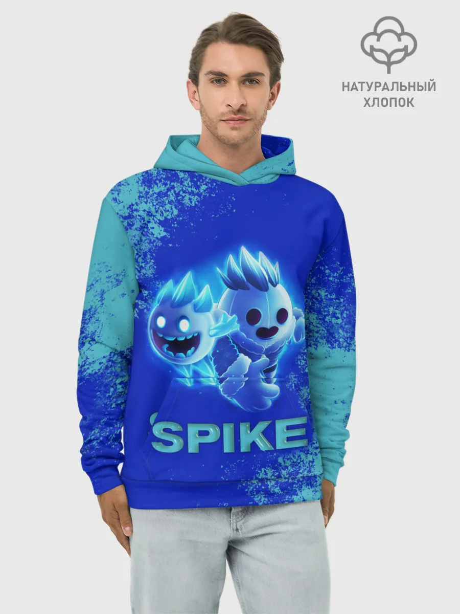 Худи мужской база хлопок / Brawl Stars SPIKE
