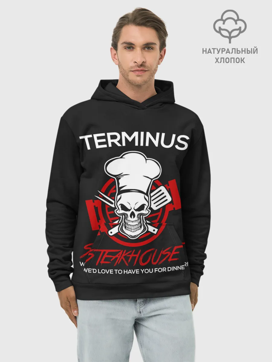 Худи мужской база хлопок / The Walking Dead