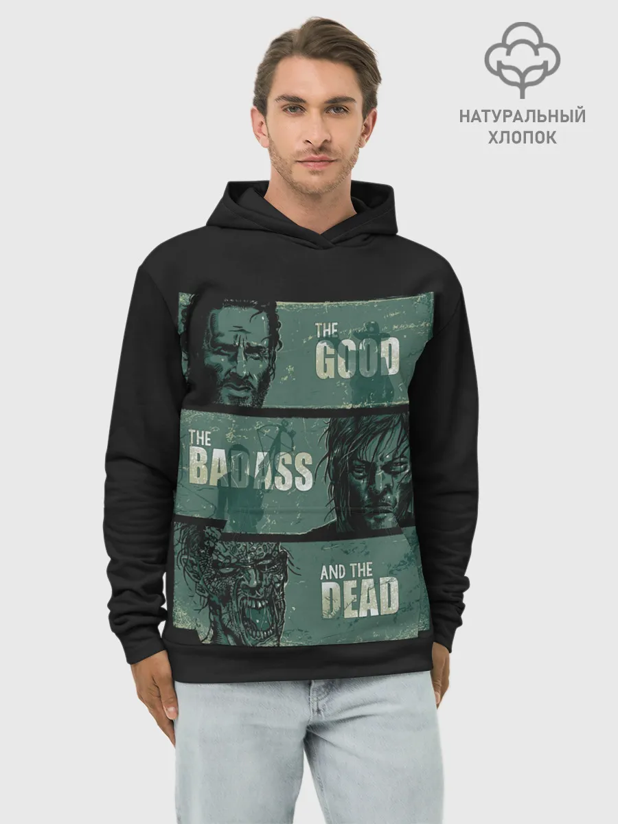 Худи мужской база хлопок / The Walking Dead