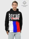 Худи мужской база хлопок / Boxing from Russia