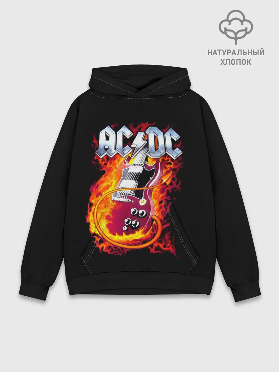 Худи мужской база хлопок / AC/DC
