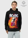 Худи мужской база хлопок / AC/DC