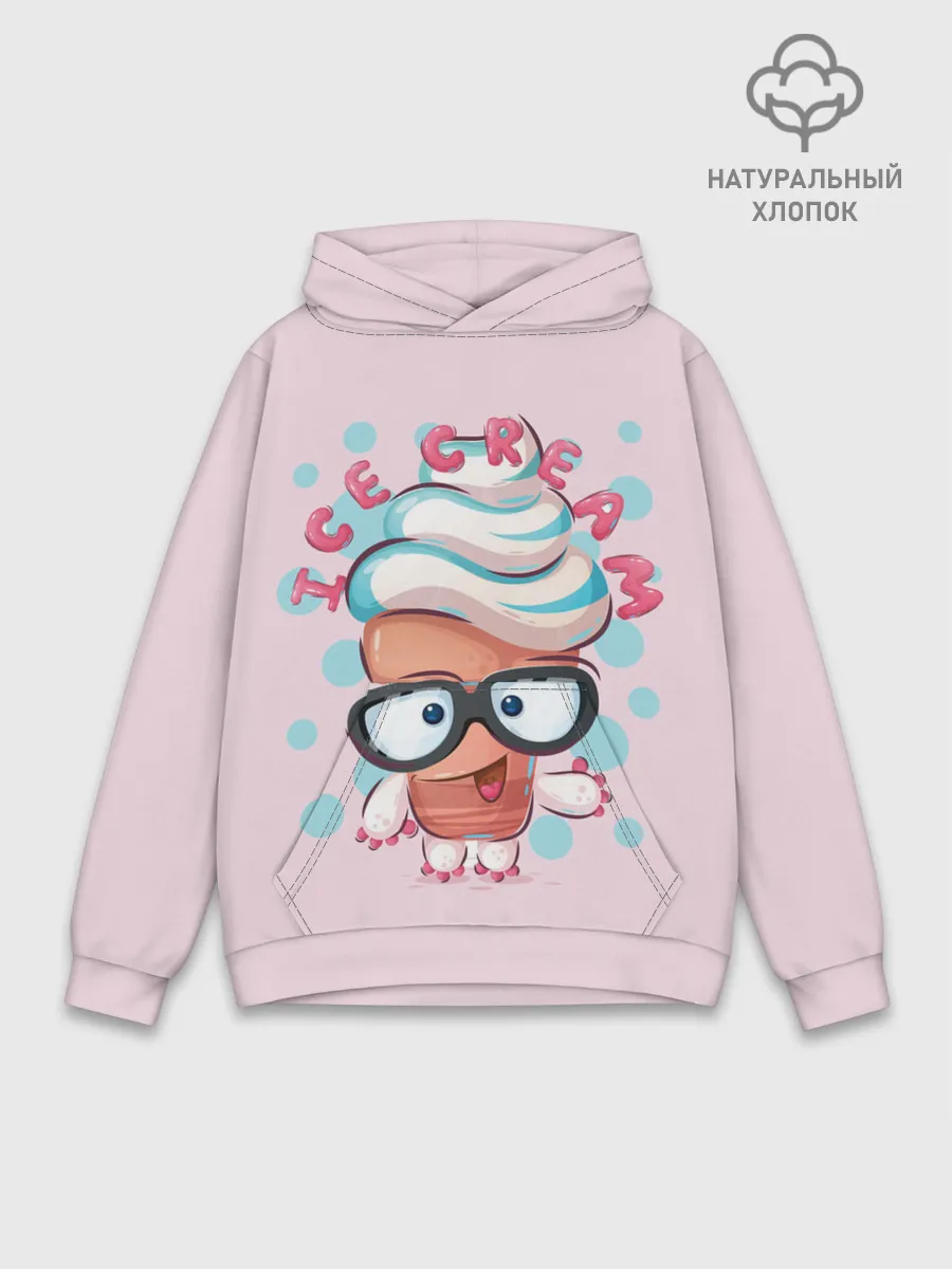 Худи мужской база хлопок / ICE CREAM
