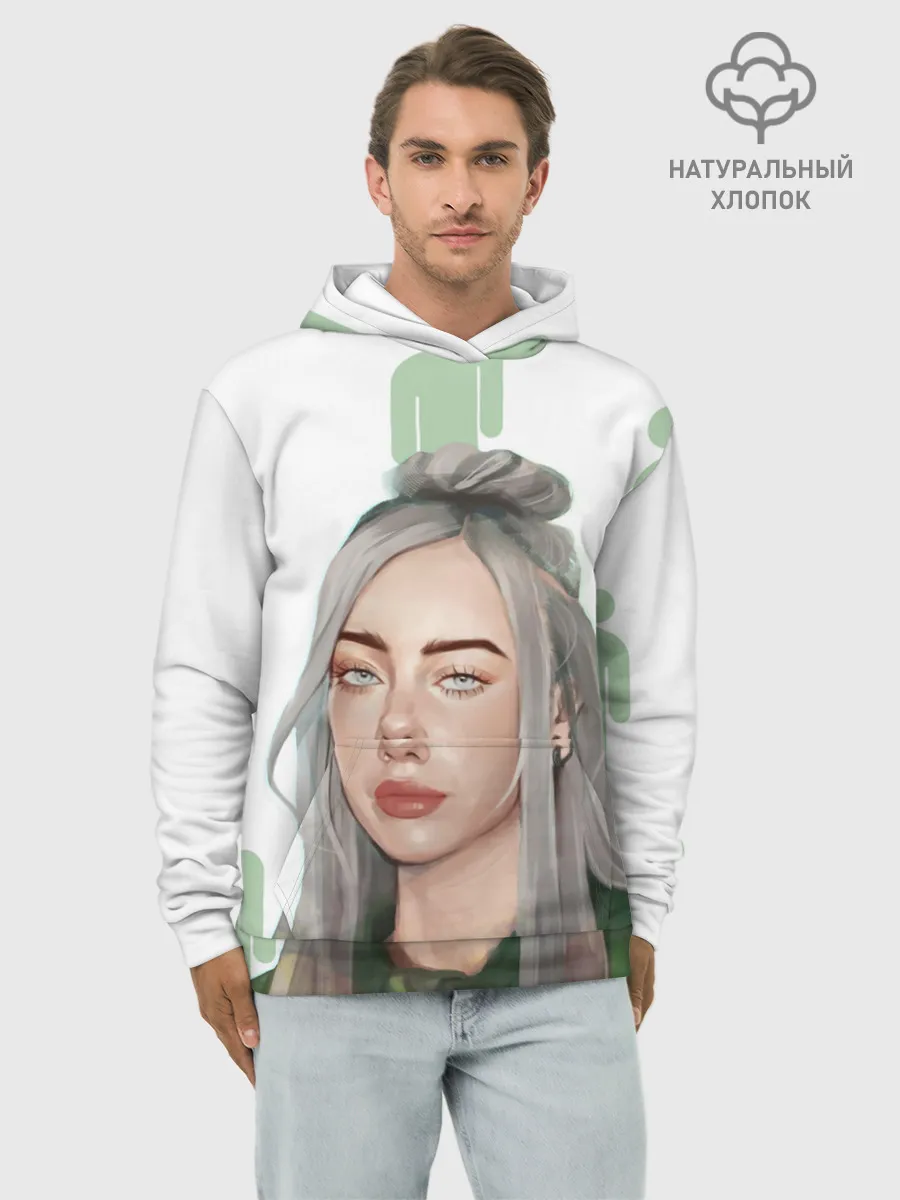 Худи мужской база хлопок / BILLIE EILISH