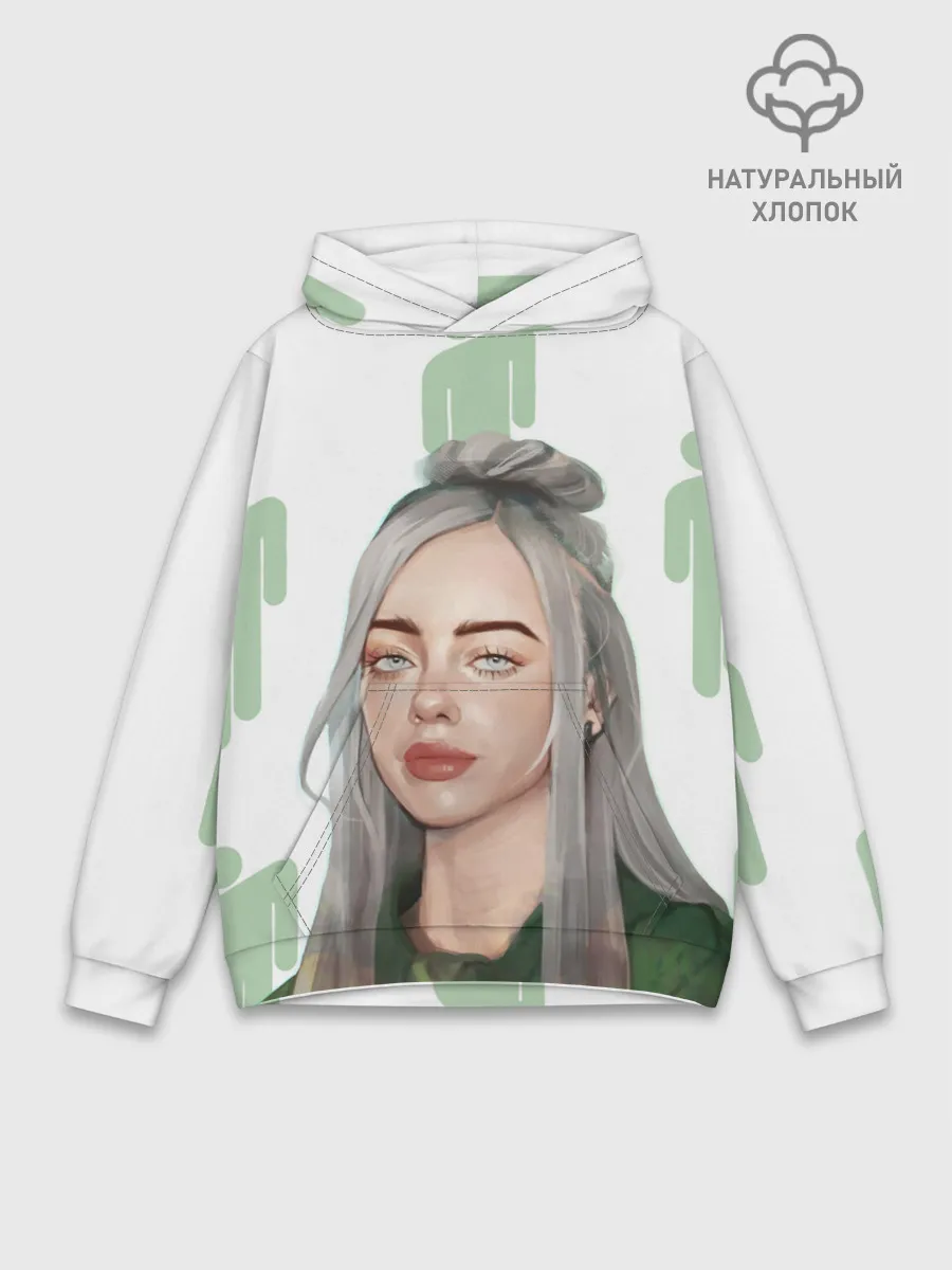Худи мужской база хлопок / BILLIE EILISH