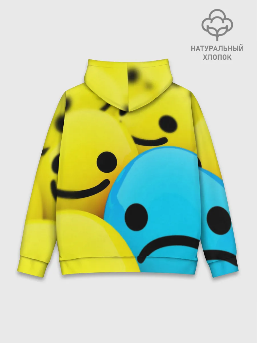 Худи мужской база хлопок / СМАЙЛИКИ