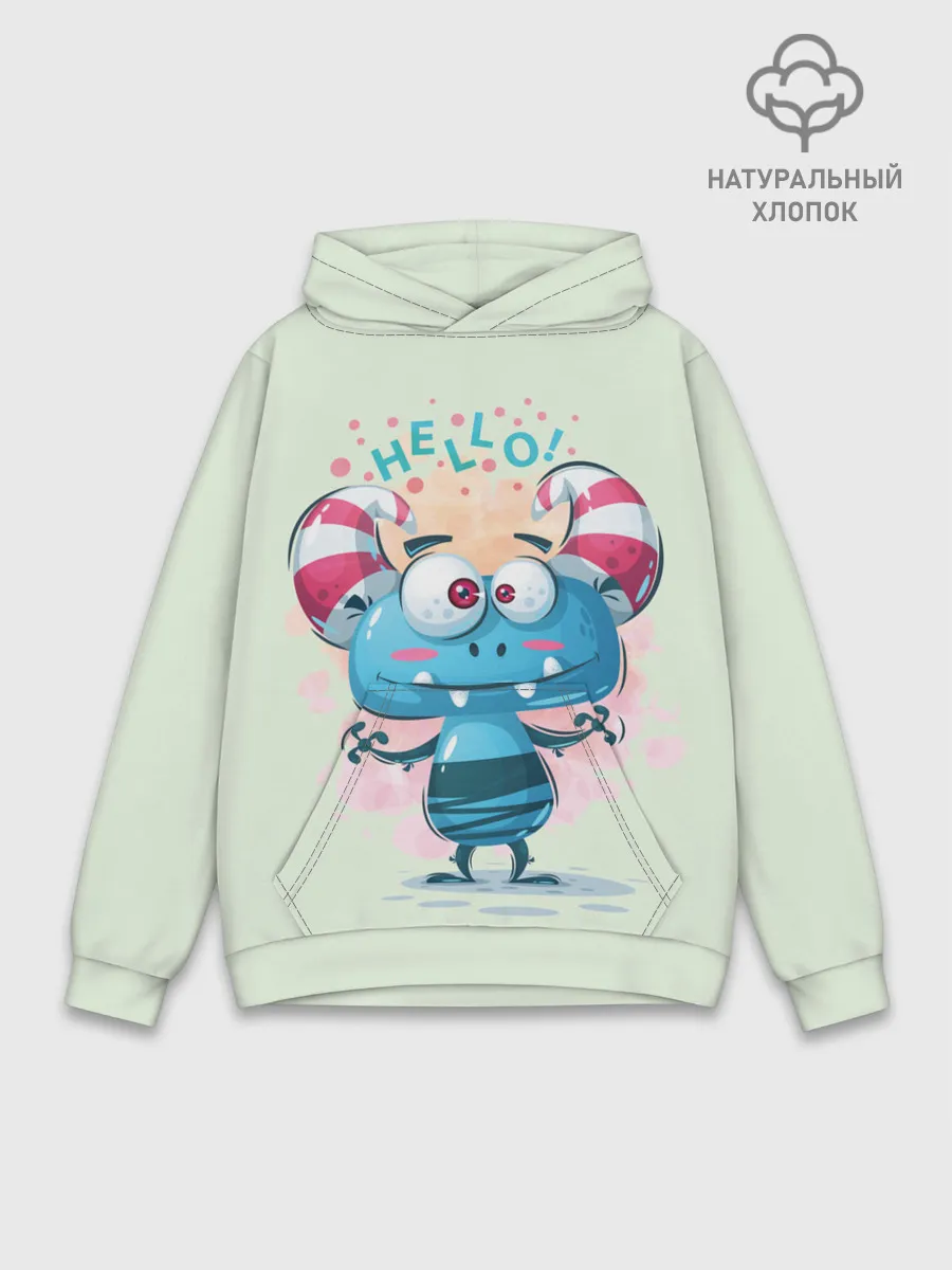 Худи мужской база хлопок / HELLO