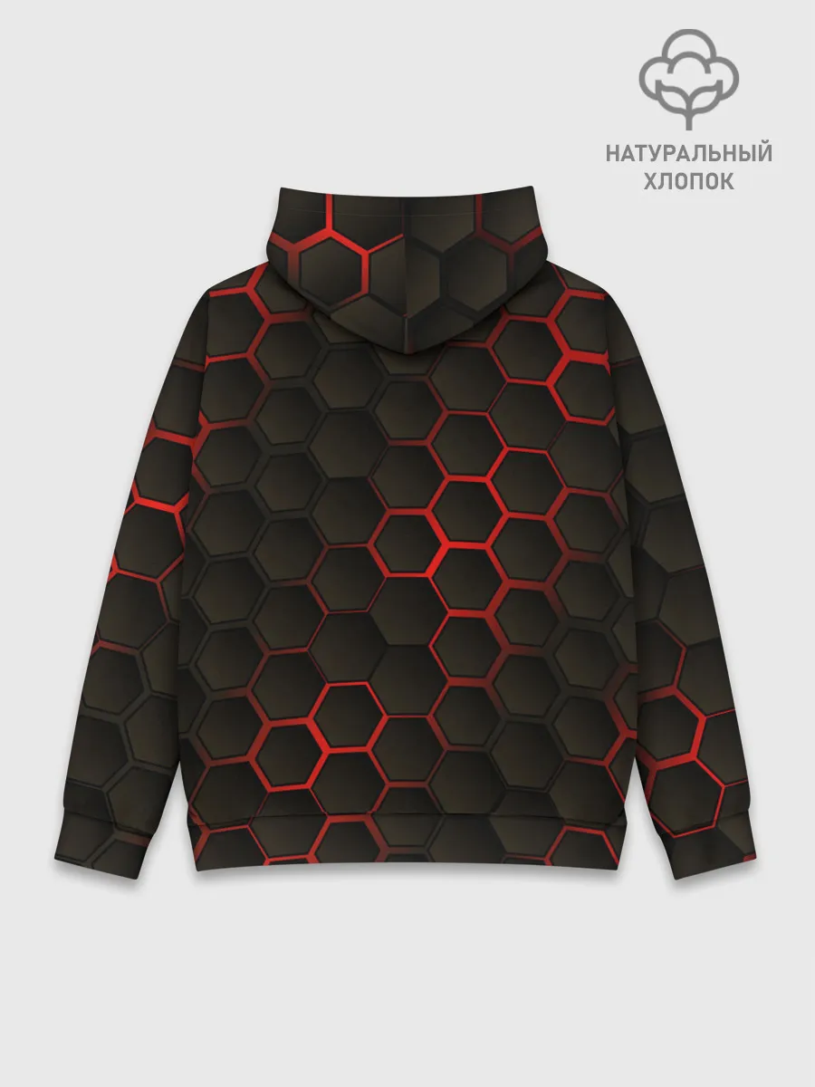 Худи мужской база хлопок / 3D СОТЫ