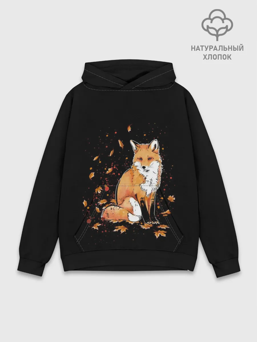 Худи мужской база хлопок / FOX