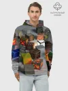 Худи мужской база хлопок / MINECRAFT BLOX
