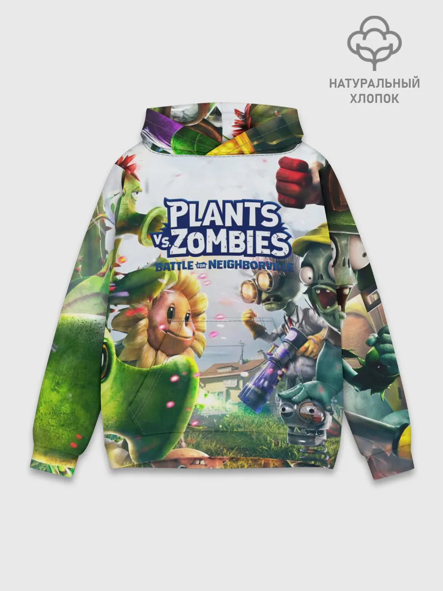 Худи мужской база хлопок / Plants vs Zombies.