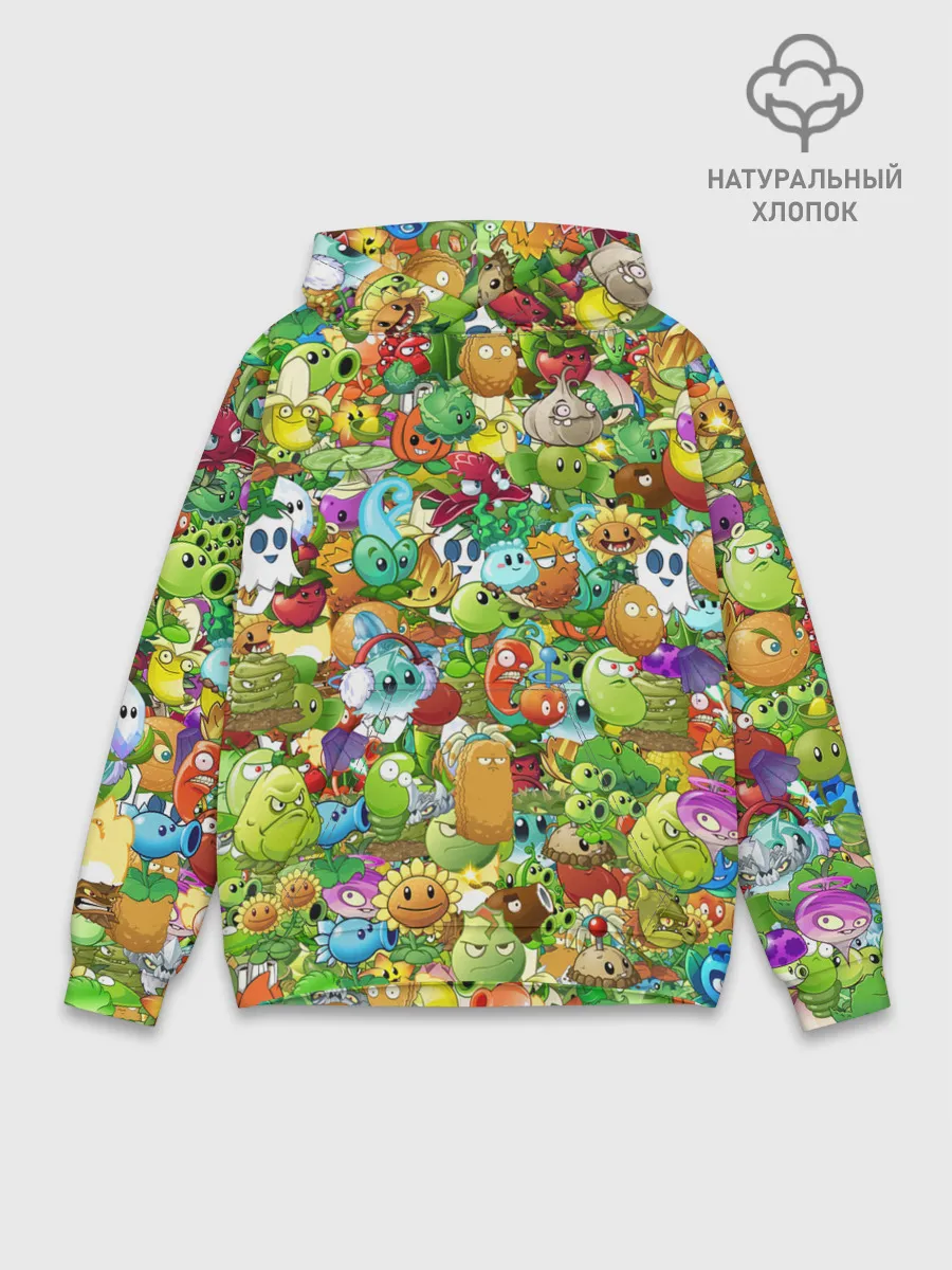 Худи мужской база хлопок / PLANTS VS ZOMBIES