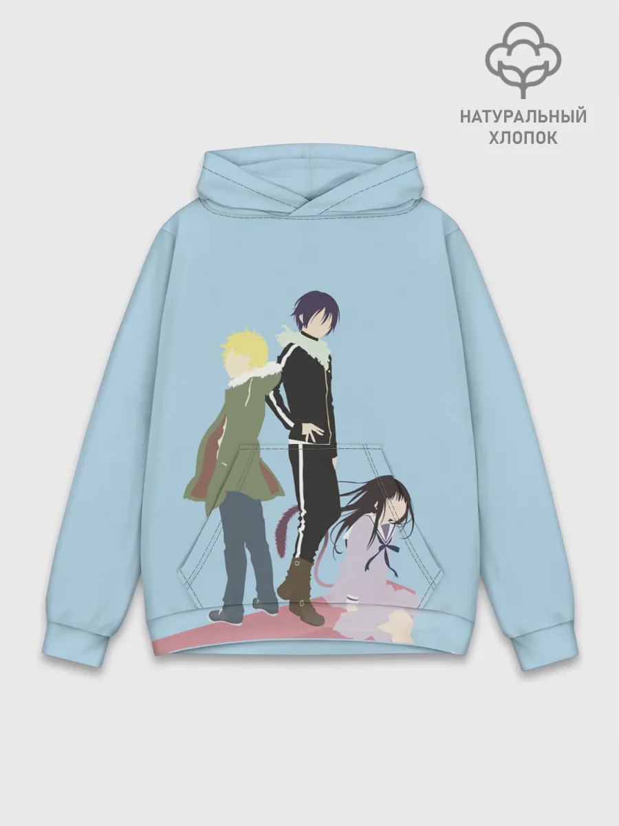 Худи мужской база хлопок / Yato, Yukine & Hiyori