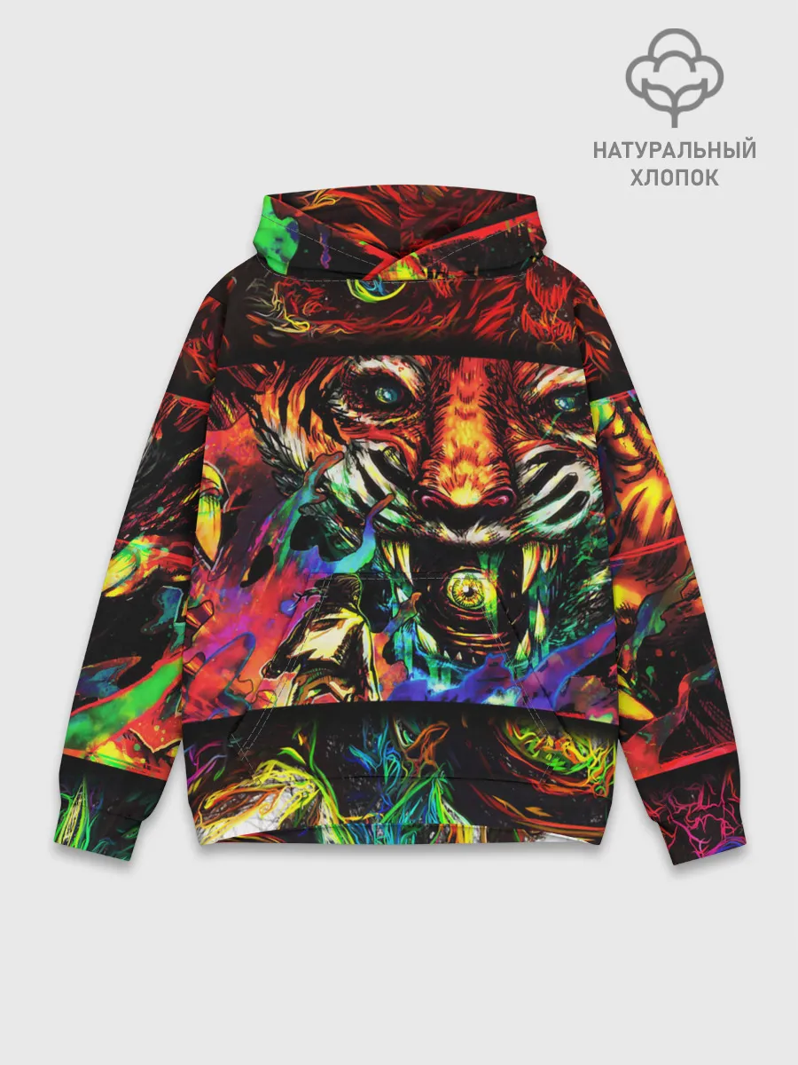 Худи мужской база хлопок / HOTLINE MIAMI