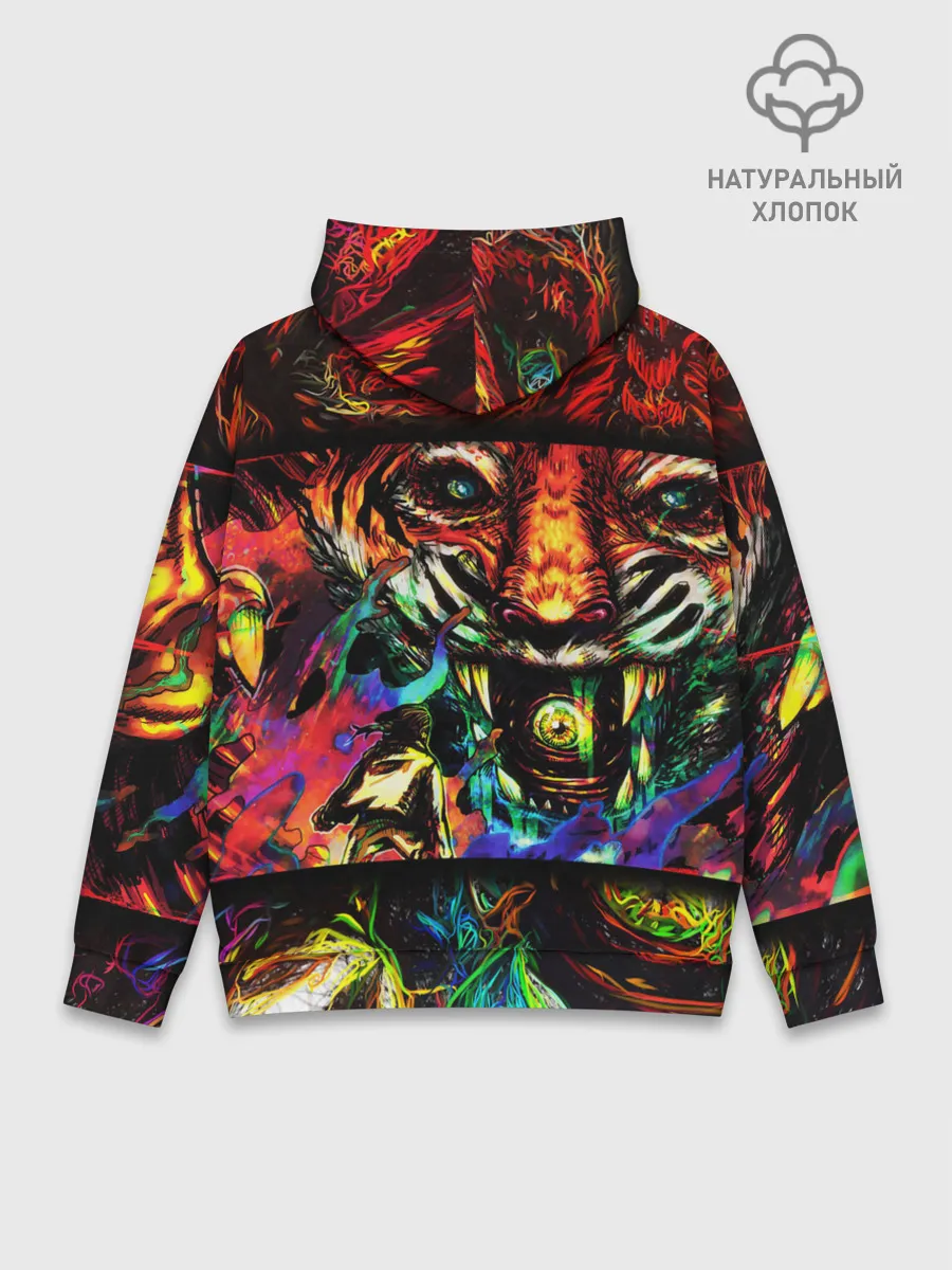 Худи мужской база хлопок / HOTLINE MIAMI