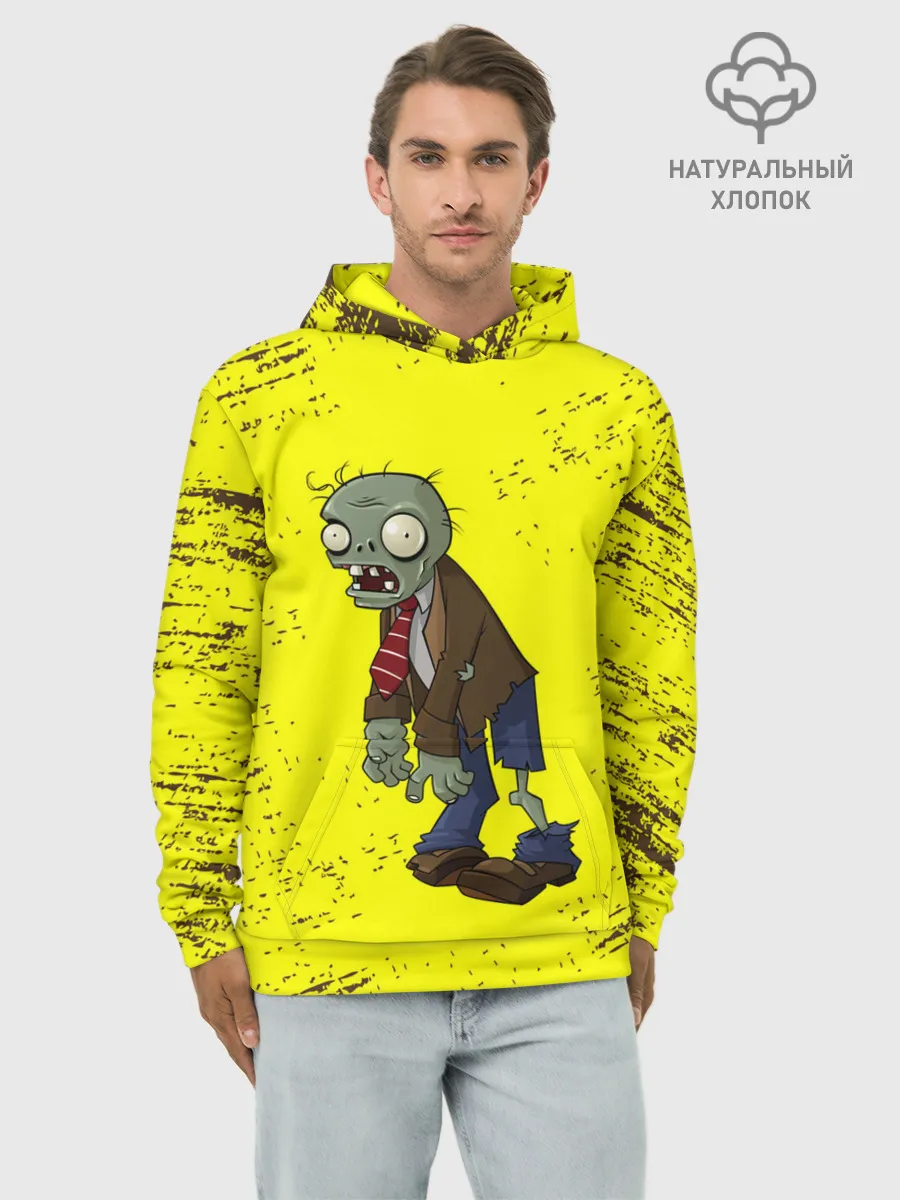 Худи мужской база хлопок / Plants vs. Zombies