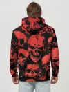 Худи мужской база хлопок / Skulls pattern