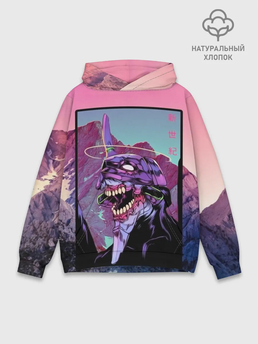 Худи мужской база хлопок / Evangelion2