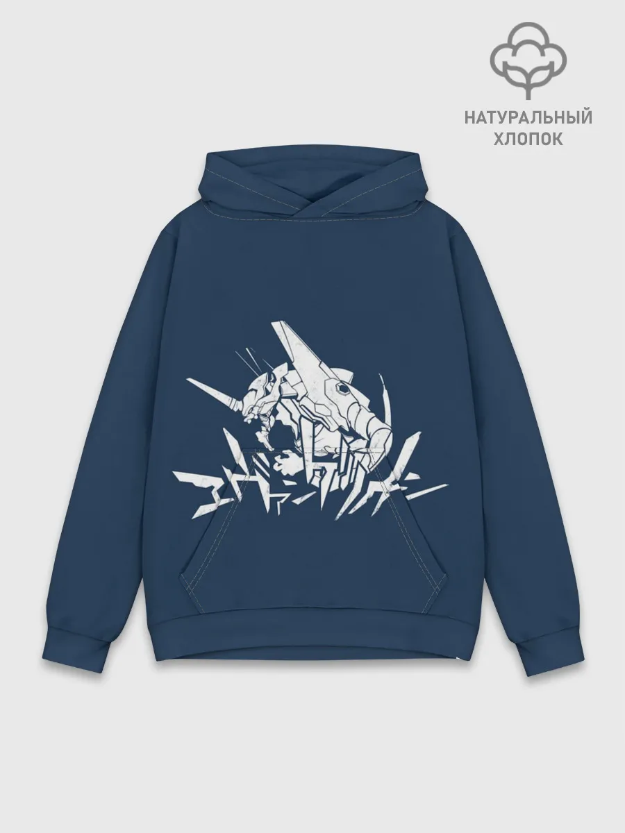 Худи мужской база хлопок / Символика Евангелион
