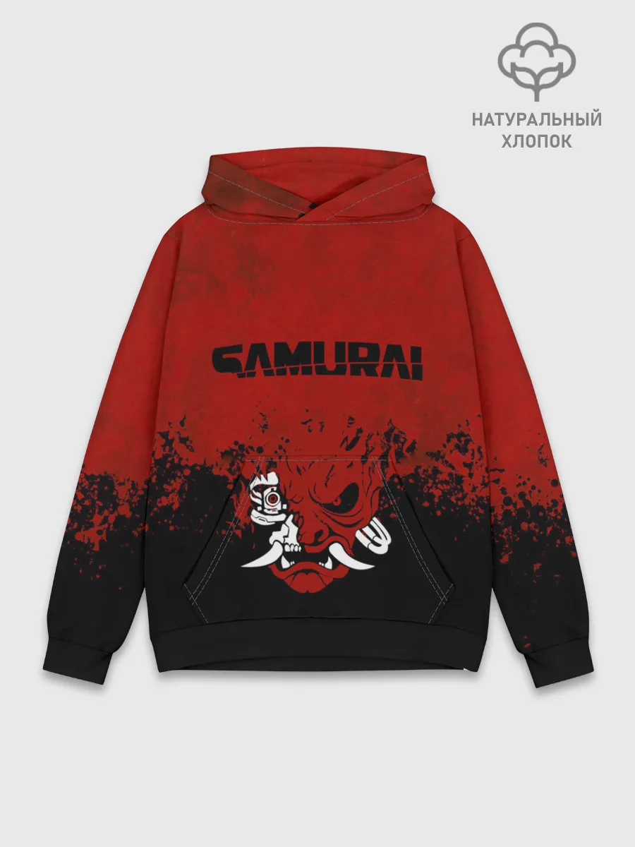 Худи мужской база хлопок / Cyberpunk 2077 | Samurai.