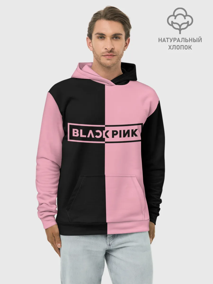 Худи мужской база хлопок / BLACKPINK