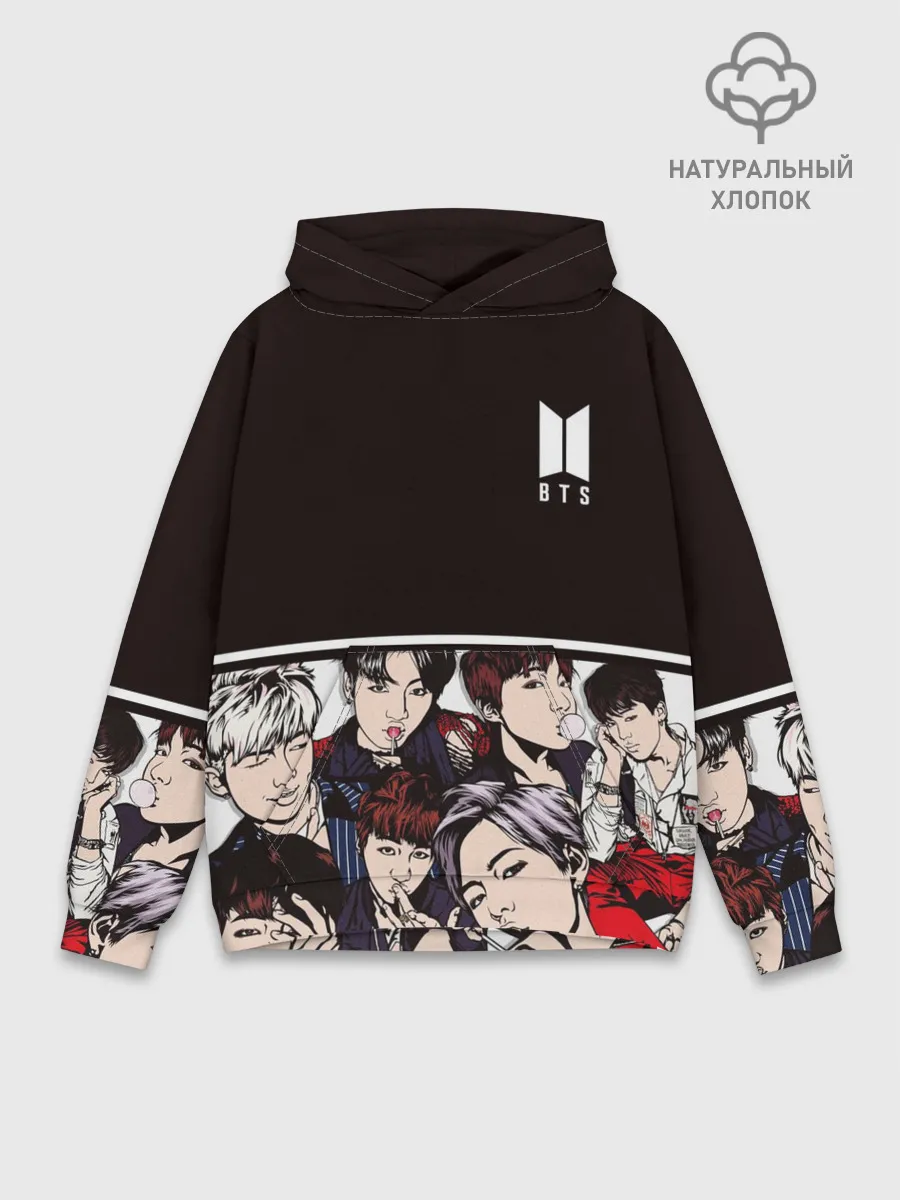 Худи мужской база хлопок / BTS