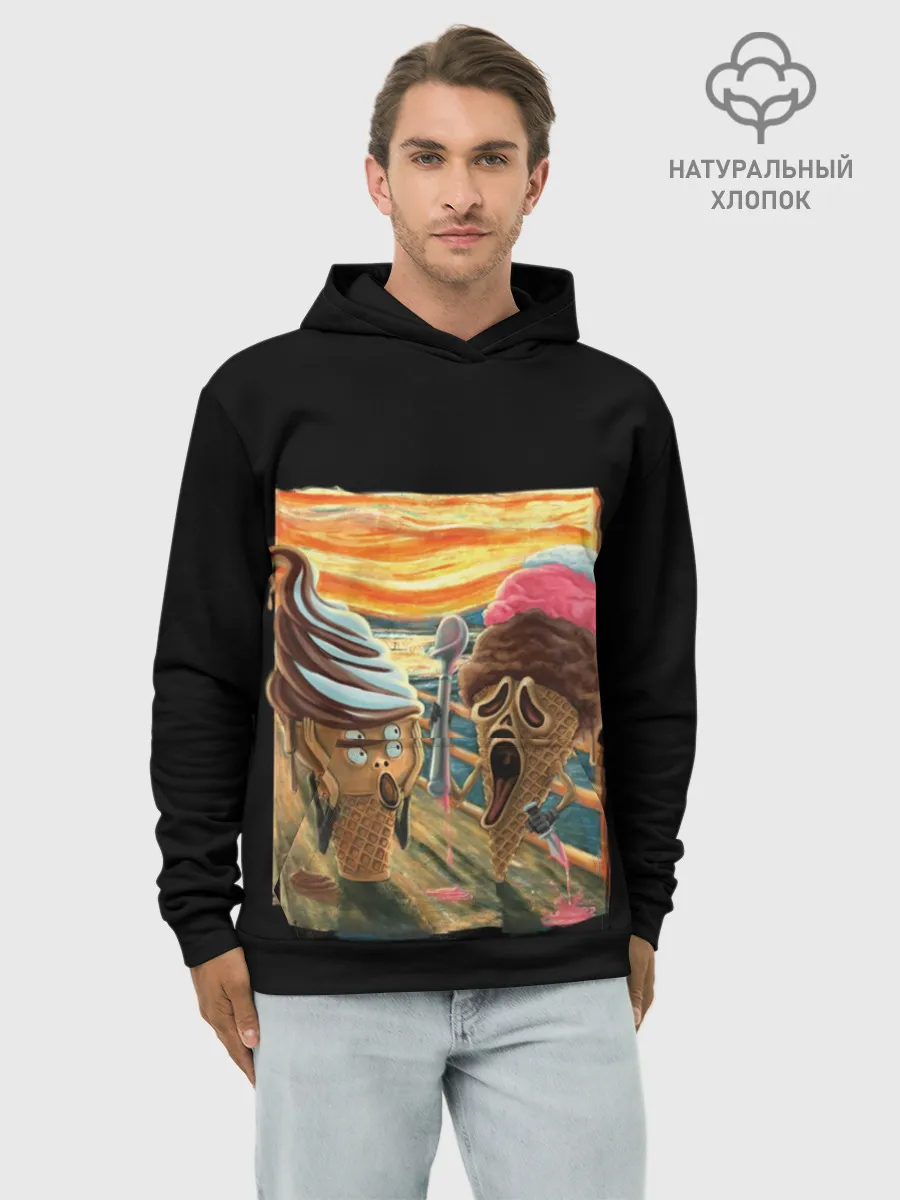 Худи мужской база хлопок / Ice Scream