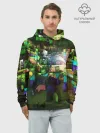 Худи мужской база хлопок / MINECRAFT Creeper