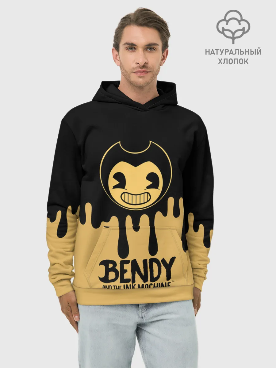 Худи мужской база хлопок / Bendy And The Ink Machine