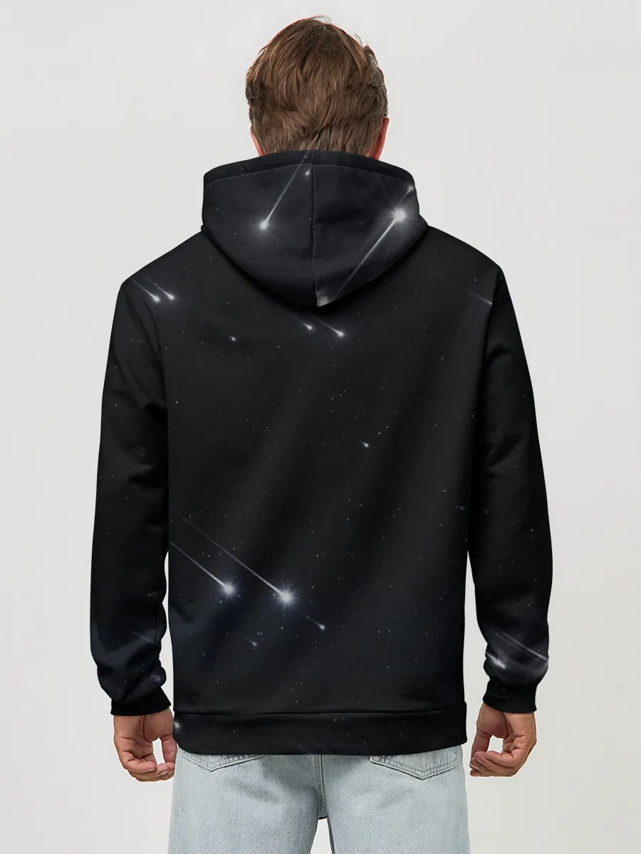 Худи мужской база хлопок / Fortnite black hole