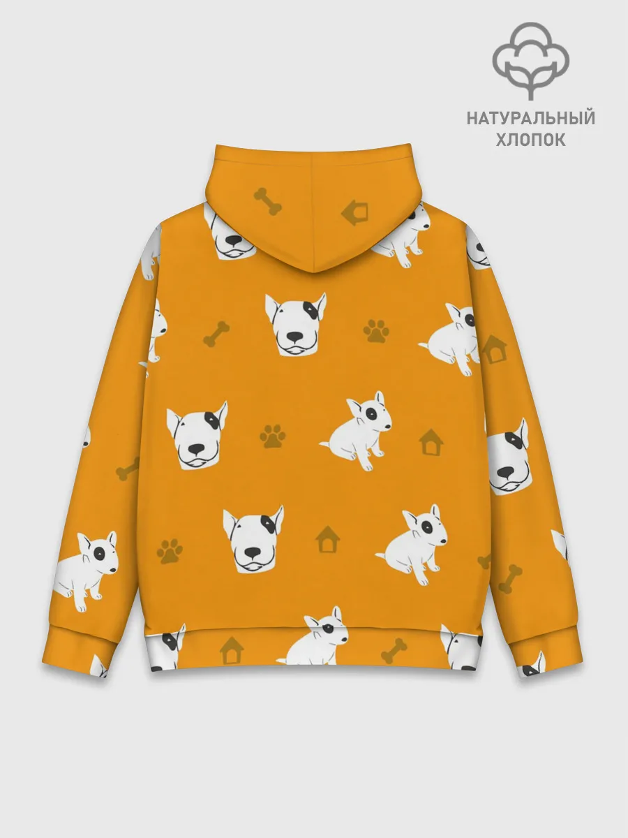 Худи мужской база хлопок / Английский бультерьер