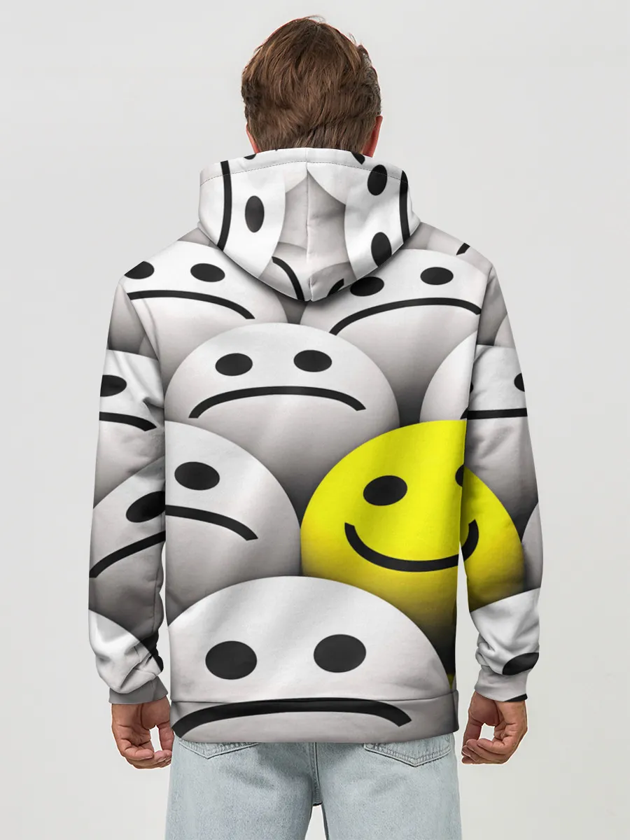 Худи мужской база хлопок / EMOJI 2019