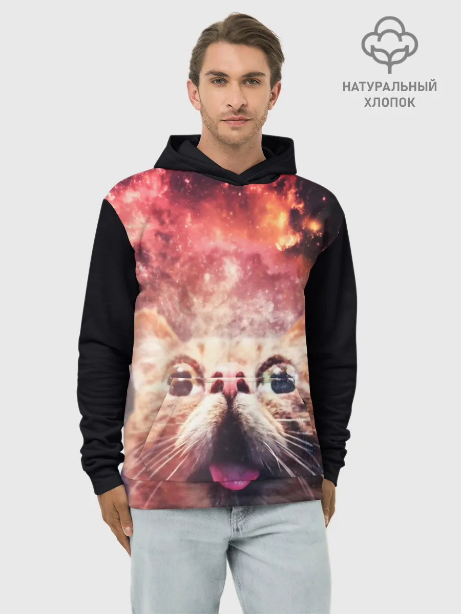 Худи мужской база хлопок / КОТ