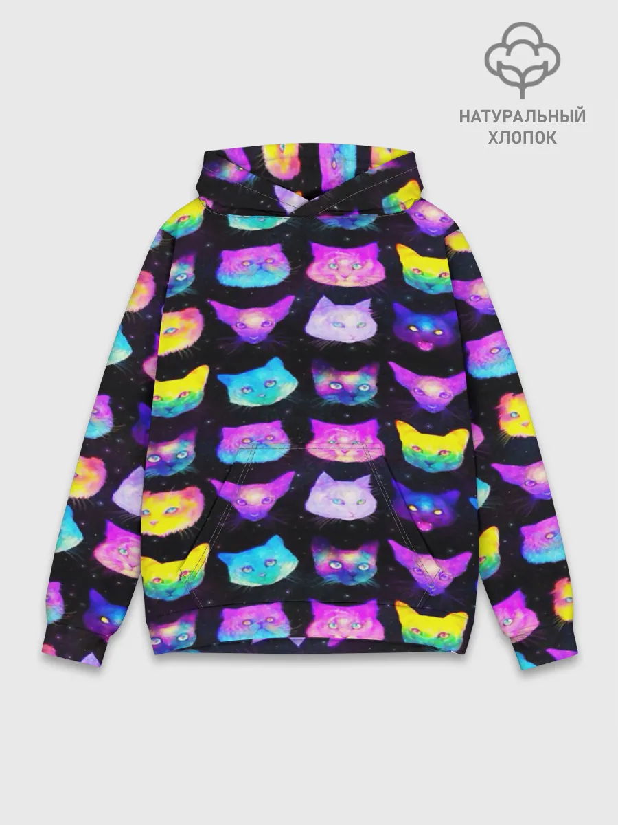 Худи мужской база хлопок / КОТО КОСМОС