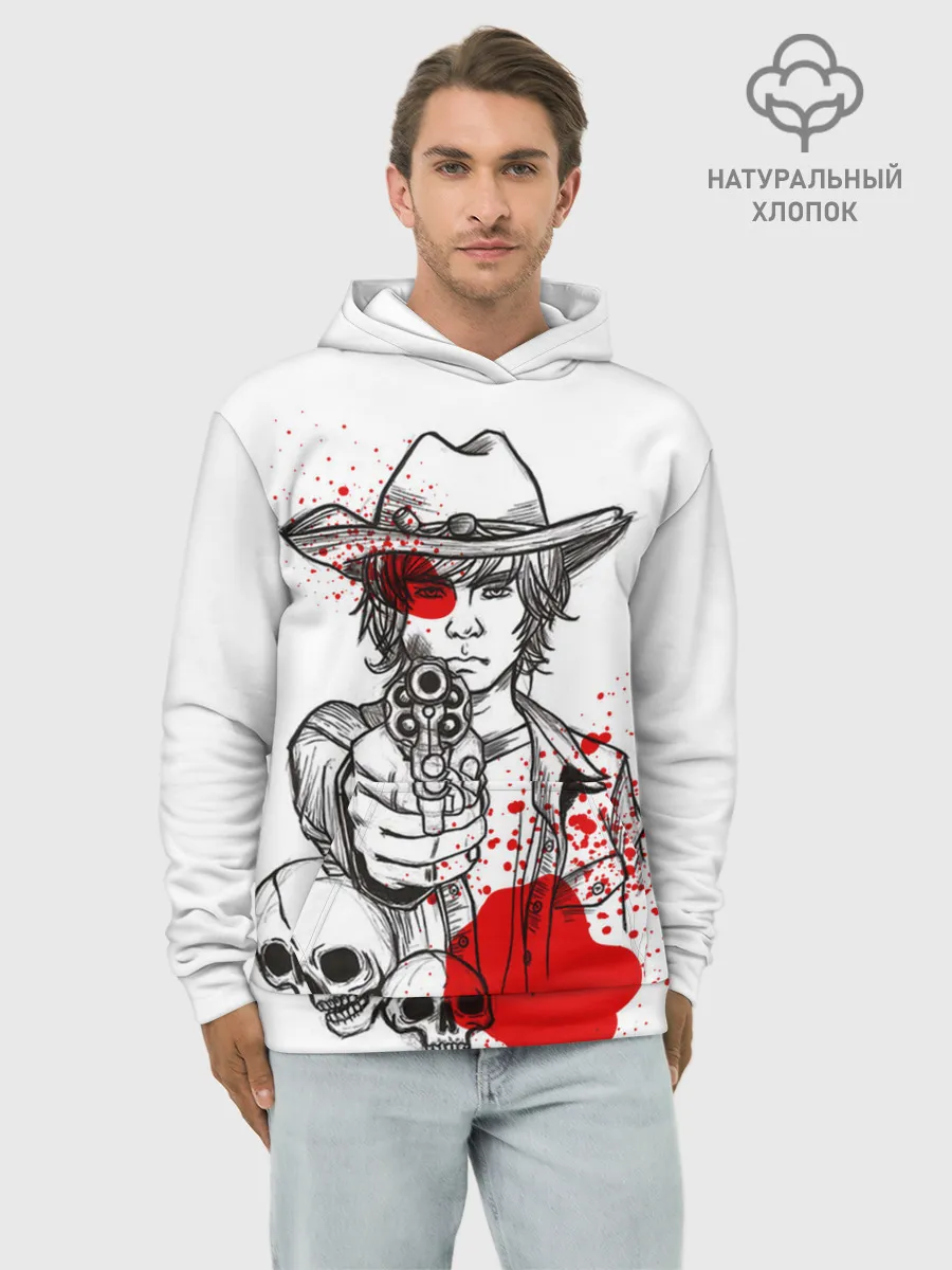 Худи мужской база хлопок / The Walking Dead