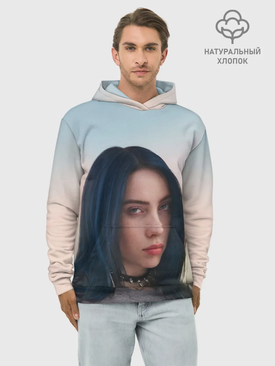 Худи мужской база хлопок / Билли Айлиш