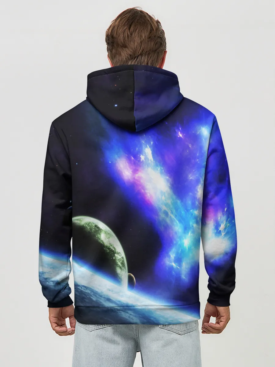 Худи мужской база хлопок / ЗЕМЛЯ