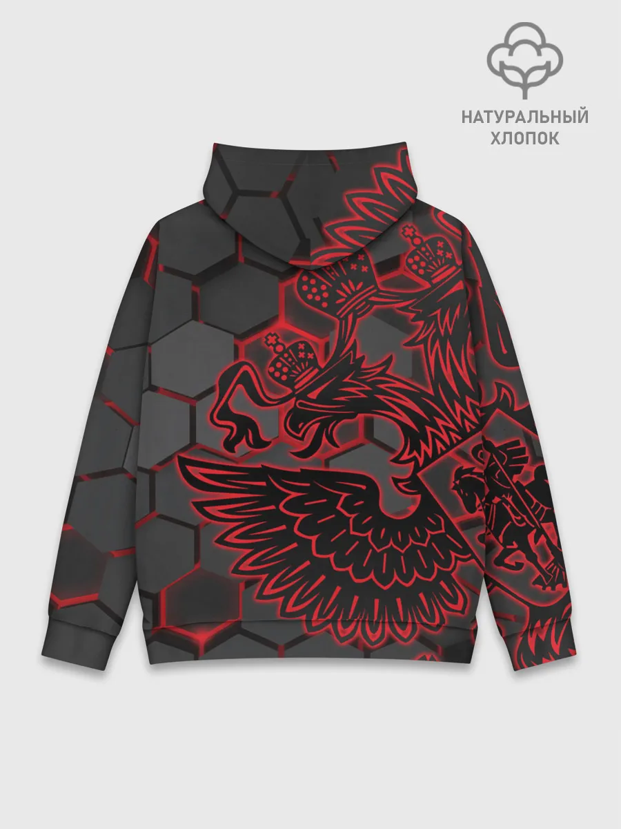 Худи мужской база хлопок / RUSSIA Lifestyle