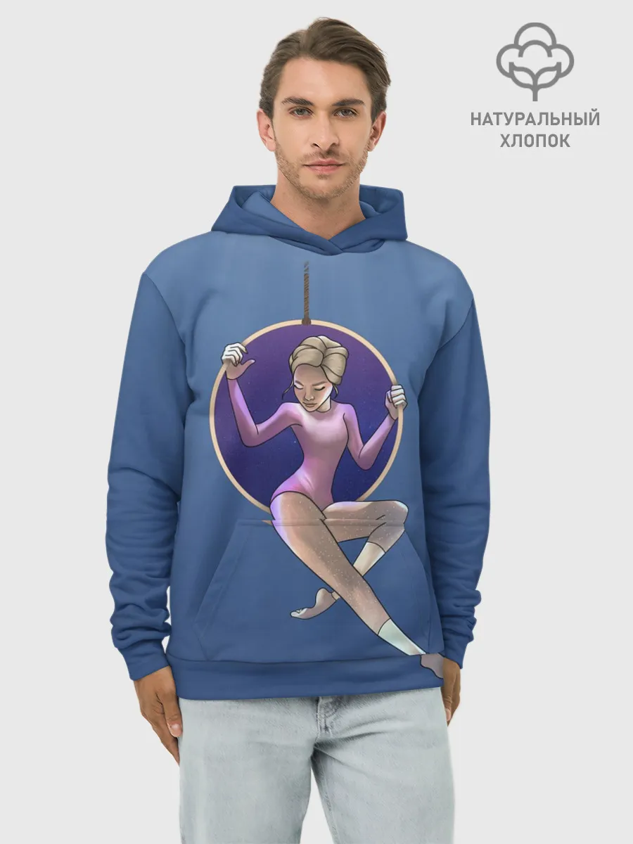 Худи мужской база хлопок / Gymnastics on the rings